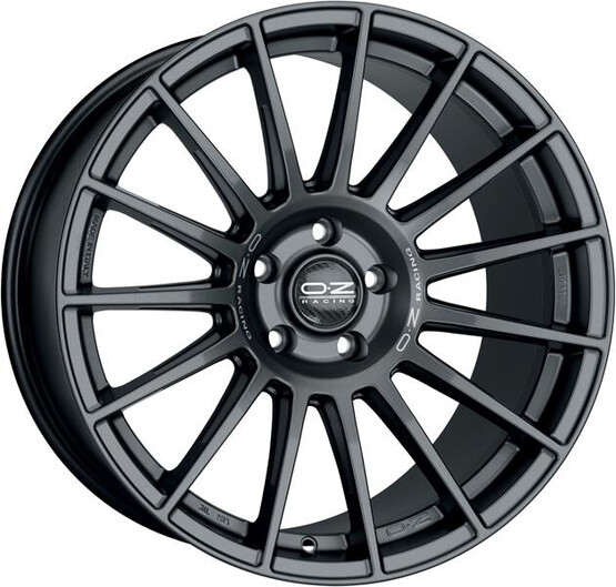 Диск Oz Superturismo Lm 19x9.5 5x112 ET21 DIA66.6 MATT GRAPHITE SILVER LETTERING