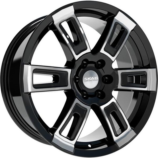 Диск Скад Тор 18x8 6x139.7 ET30 DIA67.1 АЛМАЗ ЧЕРНЫЙ