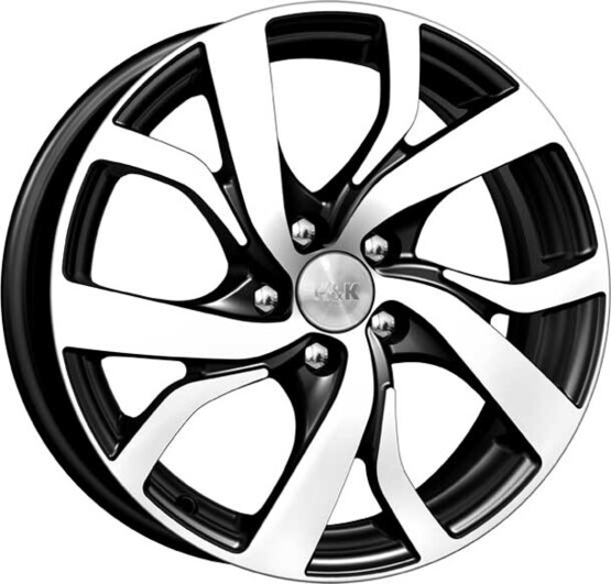 Диск K&K Палермо 16x6.5 5x105 ET39 DIA56.6 АЛМАЗ ЧЕРНЫЙ