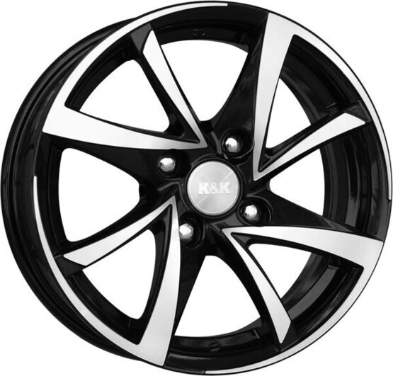 Диск K&K Игуана 15x6.5 4x100 ET35 DIA67.1 АЛМАЗ ЧЕРНЫЙ