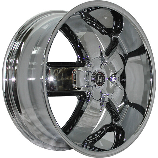 Диск Harp Y-18 22x9.5 6x139.7 ET30 DIA78.1 CHROME__GLOSSY-BLACK-ATTACHMENT