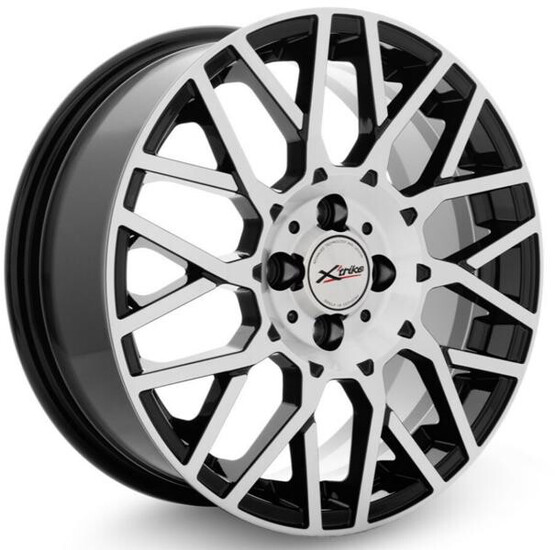 Диск X'trike X-125 16x6.5 4x100 ET48 DIA60.1 BK/FP