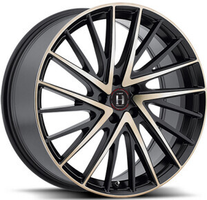 Диск Harp Y-697 20x8.5 5x112 ET35 DIA66.6 SATIN-BLACK-W-MACHINED-FACE-AND-TINTED-CLEAR