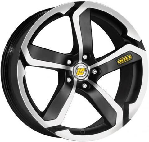 Диск Dotz Hanzo 18x8.5 5x120 ET15 DIA74.1 ЧЕРНЫЙ МАТОВЫЙ С ПОЛИРОВКОЙ