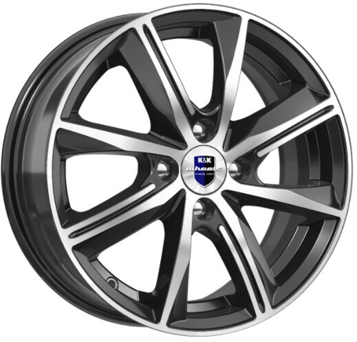 Диск K&K Арнар 15x6 4x100 ET50 DIA60.1 АЛМАЗ ЧЕРНЫЙ