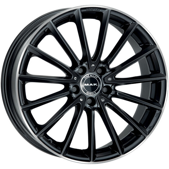Диск Mak Komet 19x8 5x112 ET48 DIA66.6 GLOSS BLACK MIRROR RING