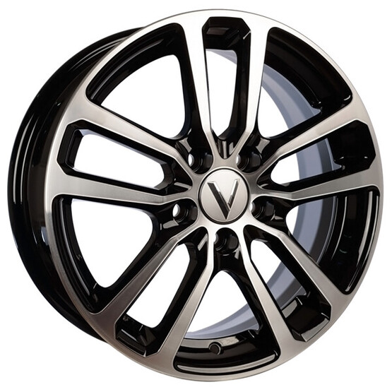 Диск Вектор B209 15x6 5x100 ET40 DIA57.1 АЛМАЗ ЧЕРНЫЙ