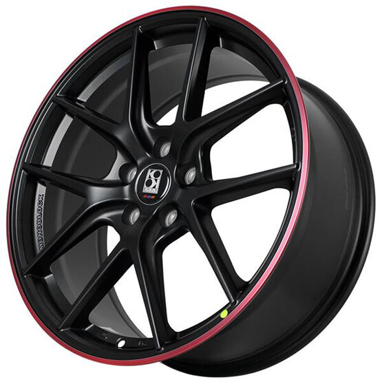 Диск Koko Kuture Sl547 19x9.5 5x112 ET35 DIA66.6 FULL MATTE BLACK + RED LIP