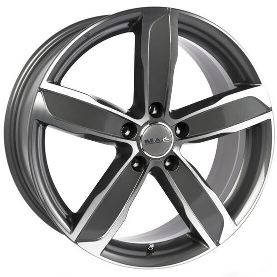 Диск Mak Stadt 18x8 5x112 ET28 DIA66.6 GUN METALLIC-MIRROR FACE