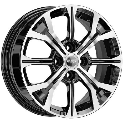 Диск K&K Кс945 15x6 4x100 ET46 DIA54.1 АЛМАЗ ЧЕРНЫЙ