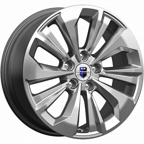 Диск K&K Авиор 17x7 5x112 ET40 DIA57.1 ДАРК ПЛАТИНУМ БРАЙТ