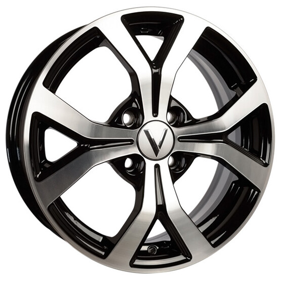 Диск Вектор K147 15x6 4x100 ET48 DIA54.1 АЛМАЗ ЧЕРНЫЙ