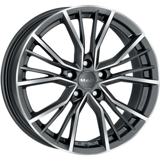 Диск Mak Union 22x10 5x112 ET26 DIA66.6 GUN MET-MIRROR FACE