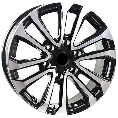 Диск X'trikerst R117 17x7.5 6x139.7 ET25 DIA106.1 BK/FP