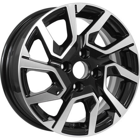Диск Kdw Kd1420 14x5.5 4x100 ET40 DIA54.1 BLACK_FRONT_POLISHED