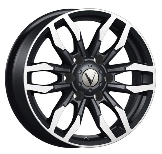 Диск Вектор B228 17x7.5 6x139.7 ET38 DIA67.1 АЛМАЗ ЧЕРНЫЙ