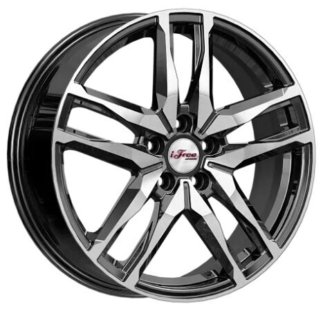 Диск Ifree Бомбей 18x6.5 5x114.3 ET35 DIA67.1 БЛЭК ДЖЕК