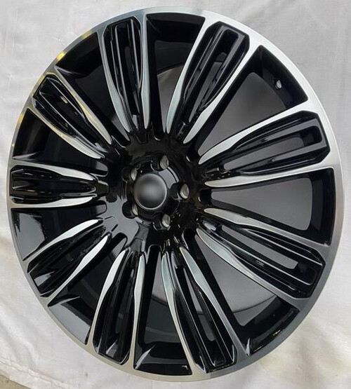 Диск Replica Fr Fp816 22x9.5 5x108 ET45 DIA63.4 BLACK MACHINED FACE